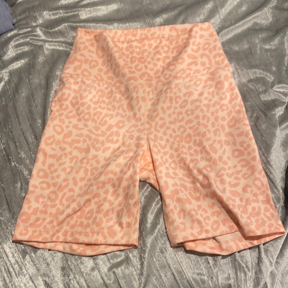 leopard biker shorts